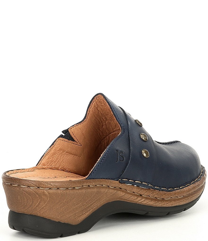 Josef Seibel Cat 53 Studded Leather Clogs