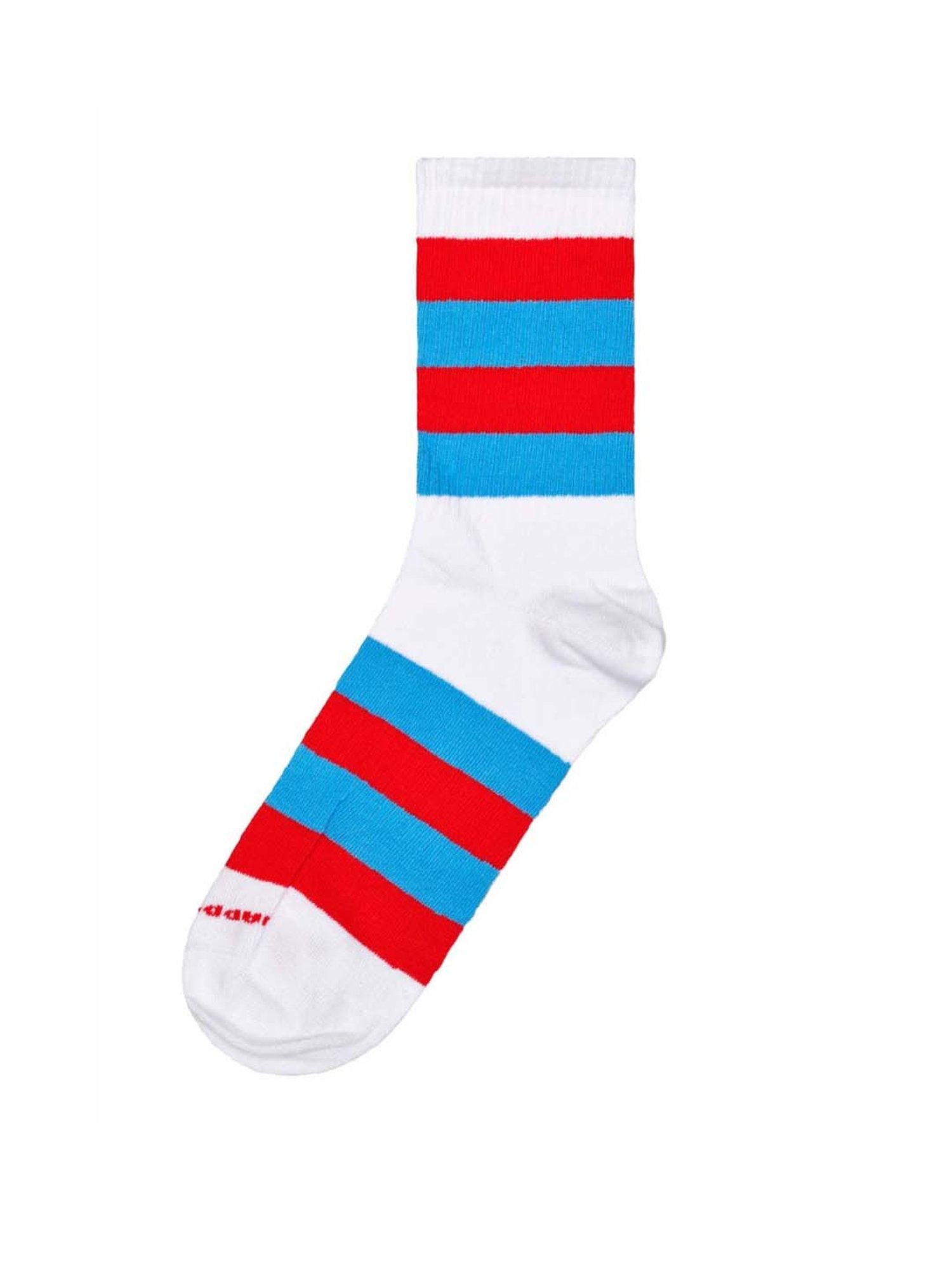 Happy Socks Stripe It 3/4 Crew White Cotton Striped Socks (36-40)