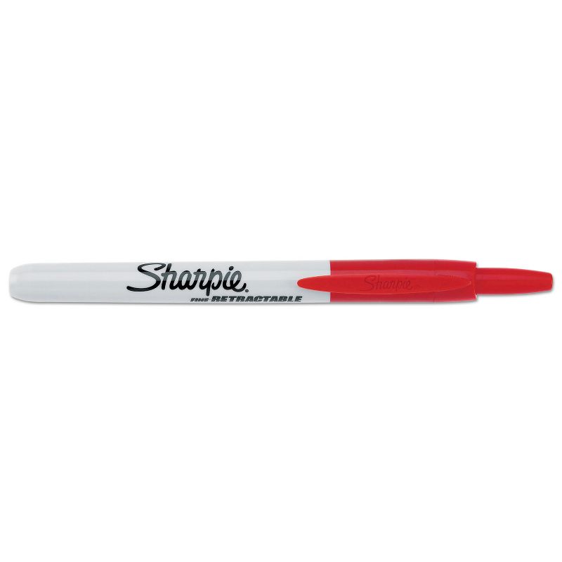 Sharpie Retractable Permanent Marker Fine Point Red 32702