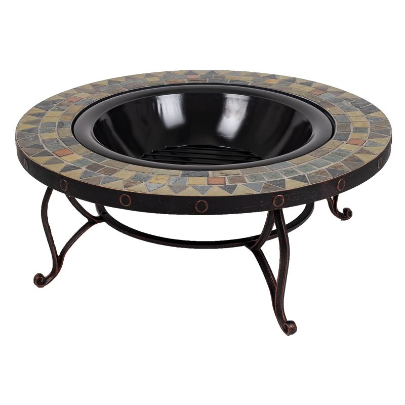 34" Juniper Slate Fire Pit - Pleasant Hearth