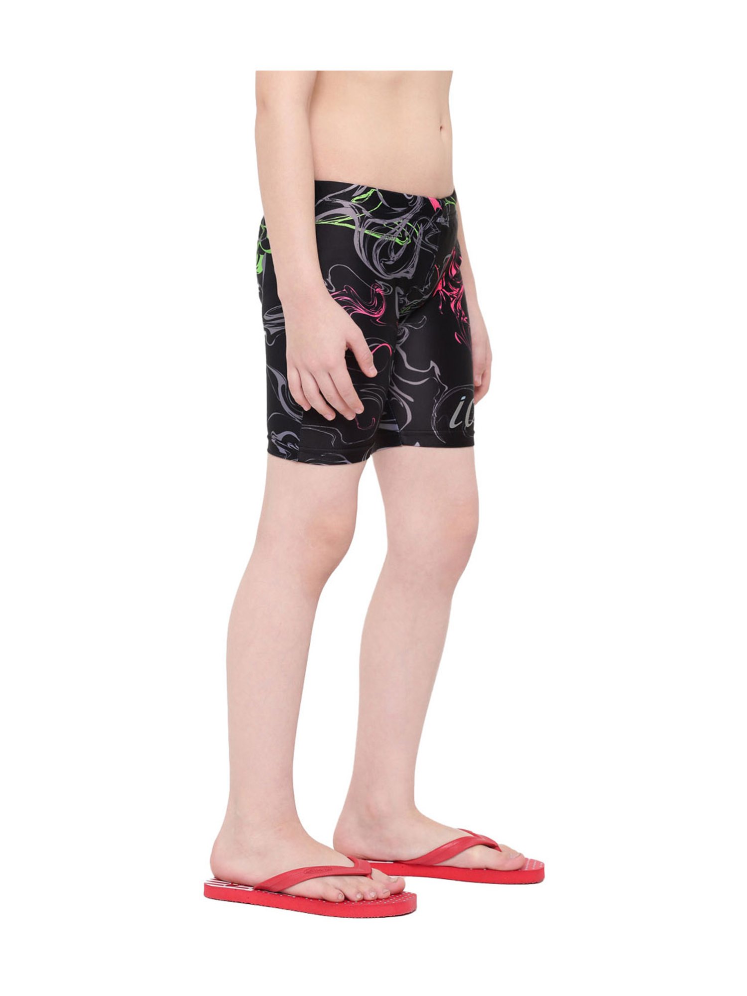 IO Kids Black Printed Jammers