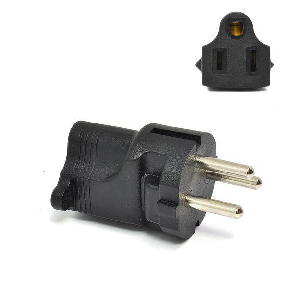 Ceptics Israel, Palestine SI 32 (Type H) Travel Power Plug Adapter Accepts NEMA 5-15R - ETL Certified - Industrial Grade (IG-14)