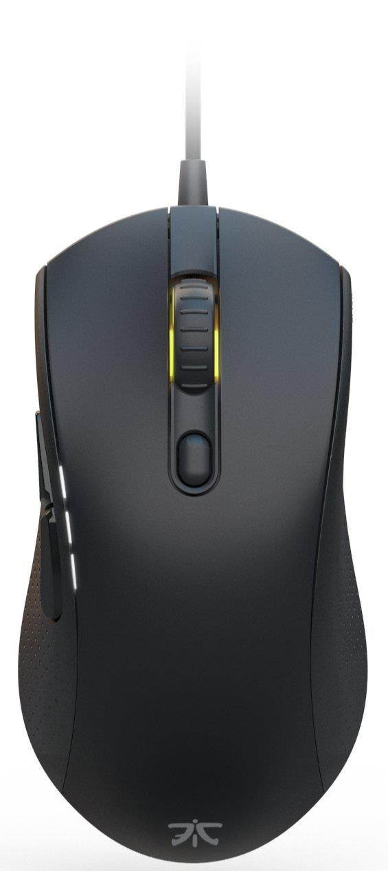 Fnatic Flick 2 Pro Gaming Esports Mouse (Pixart Optical Sensor with 12,000 CPI, 6 Buttons, Mechanical Mouse Switches, Multi-Color RGB Backlit, Ambidextrous) - Black