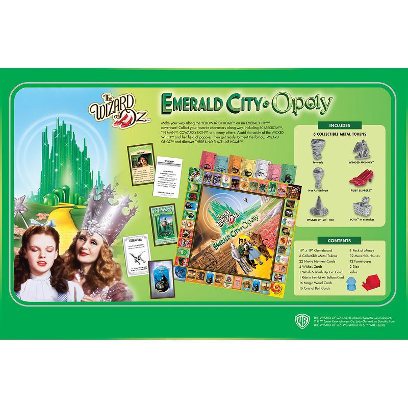 MasterPieces Wizard of Oz Emerald City Opoly Board Game
