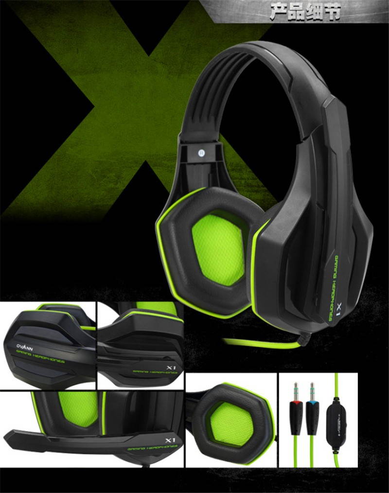 Professional Super Bass Over-ear Gaming Headset with Microphone Game Stereo Headphones for Gamer PC Computer