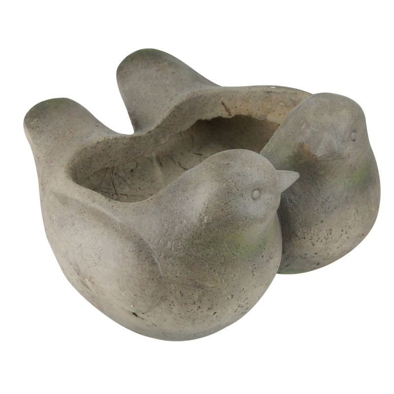 Allstate Floral 8.75" Weathered Dove Outdoor Garden Planter - Brown