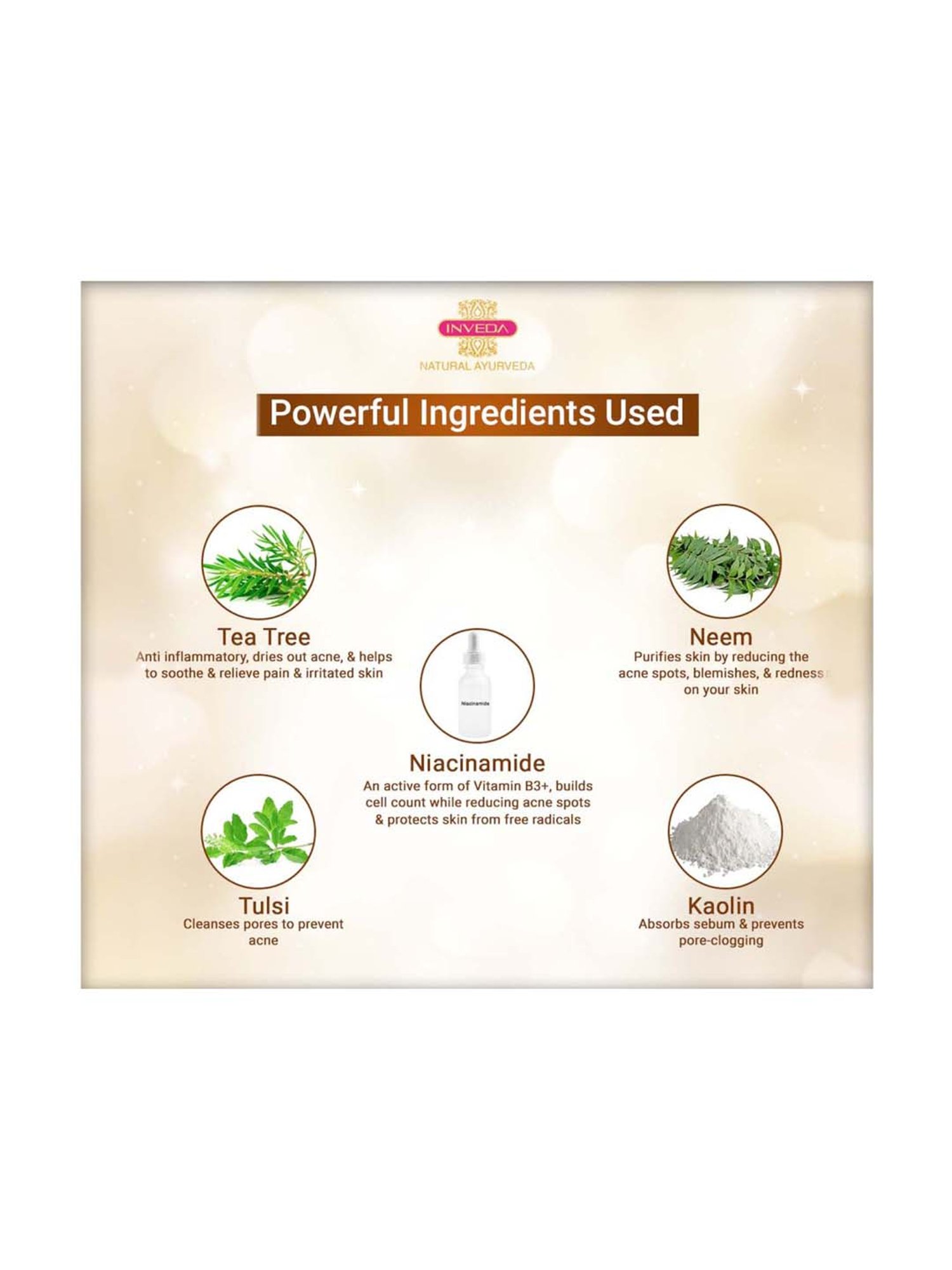 INVEDA Acne Banisher & Skin Repair Masque for Teenagers 7 Skin Layer Correction Technology - 100 ml