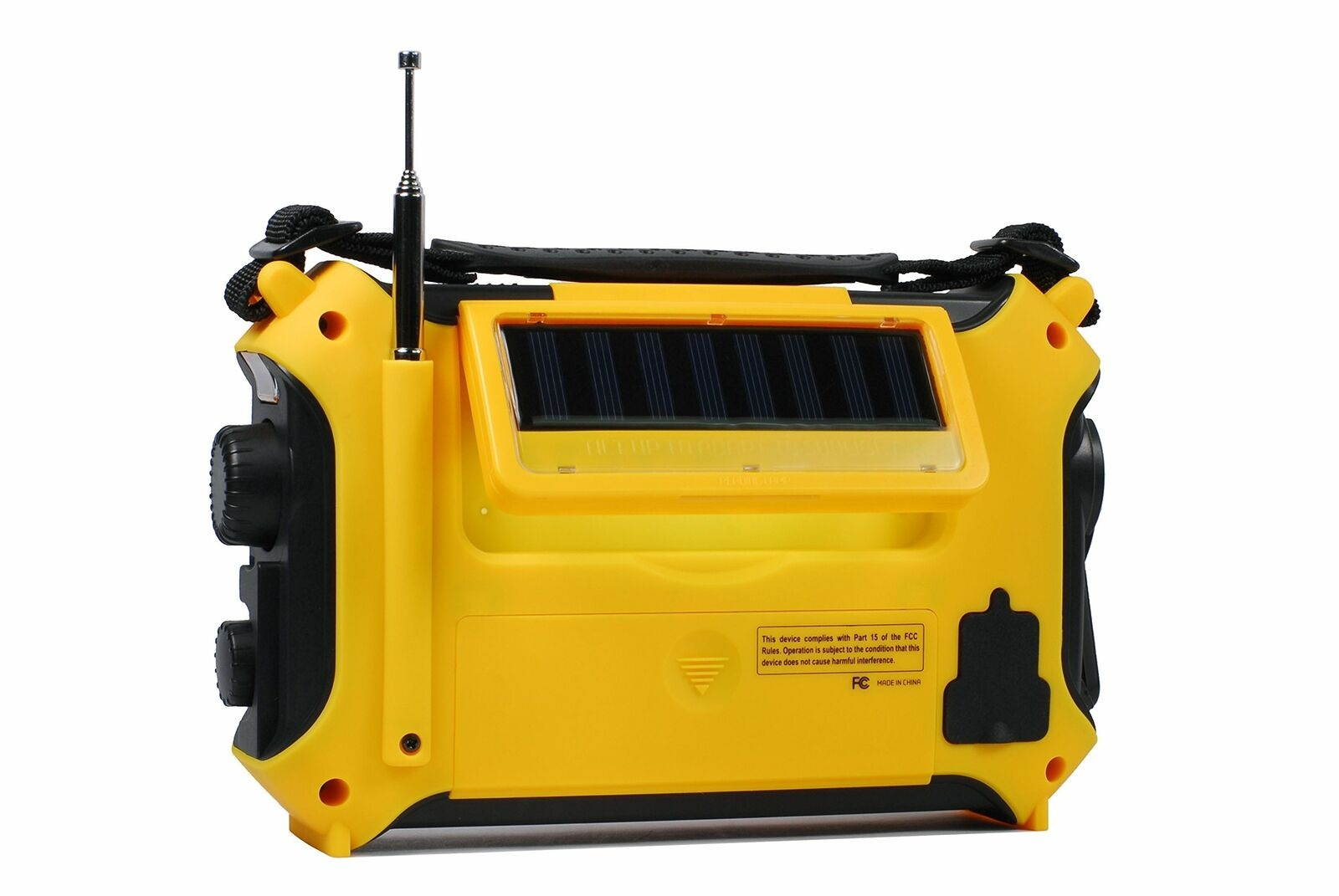 Kaito KA500 5-way Powered Solar Power,Dynamo Crank, Wind Up Emergency AM/FM/SW/NOAA Weather Alert Radio with Flashlight,Reading Lamp and Cellphone Charger, Yellow