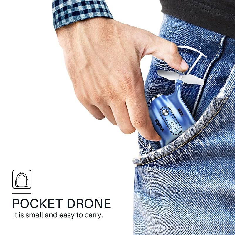 Drones for Kids or Adults, RC Drone Helicopter Toy, Easy Indoor Small Flying Toys for Boys or Girls Blue