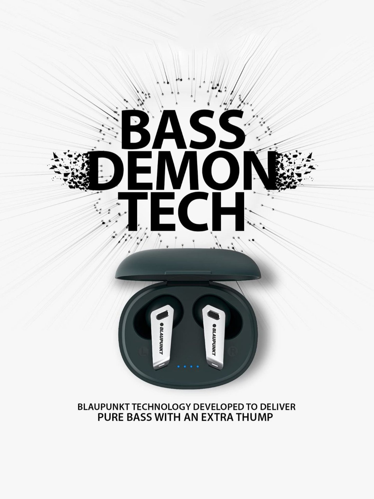 Blaupunkt BTW300 In Ear BT Earbuds with 40H Playtime & TurboVolt Charging (Green, True Wireless)