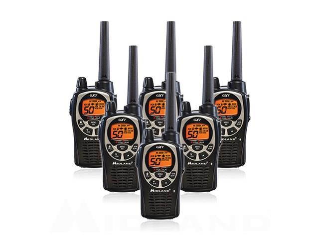 Midland GXT1000VP4, 50 Channel GMRS Two Way Radio (6 Pack)