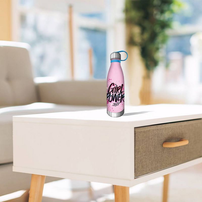 JoJo Siwa 20oz Plastic Tritan Water Bottle - Silver Buffalo