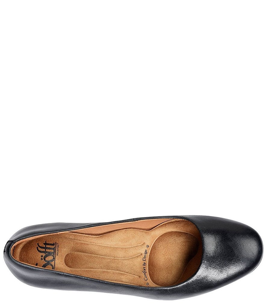 Sofft Lindon Leather Block Heel Pumps