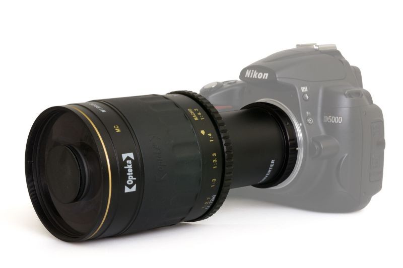 Opteka 500-1000mm f/8 HD Mirror Telephoto Lens for Canon EOS 80D, 77D, 70D, 60D, 60Da, 50D, 7D, 6D, 5D, 5DS, 1DS, T7i, T7s, T7, T6s, T6i, T6, T5i, T5, T4i, SL2 and SL1 Digital SLR Cameras