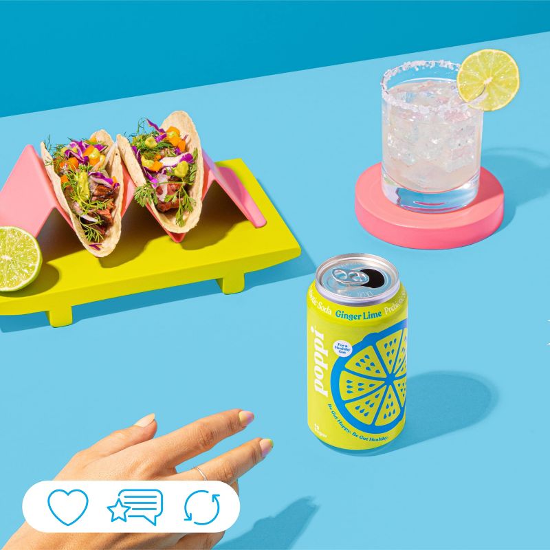 Poppi Ginger Lime Prebiotic Soda - 12 fl oz Can