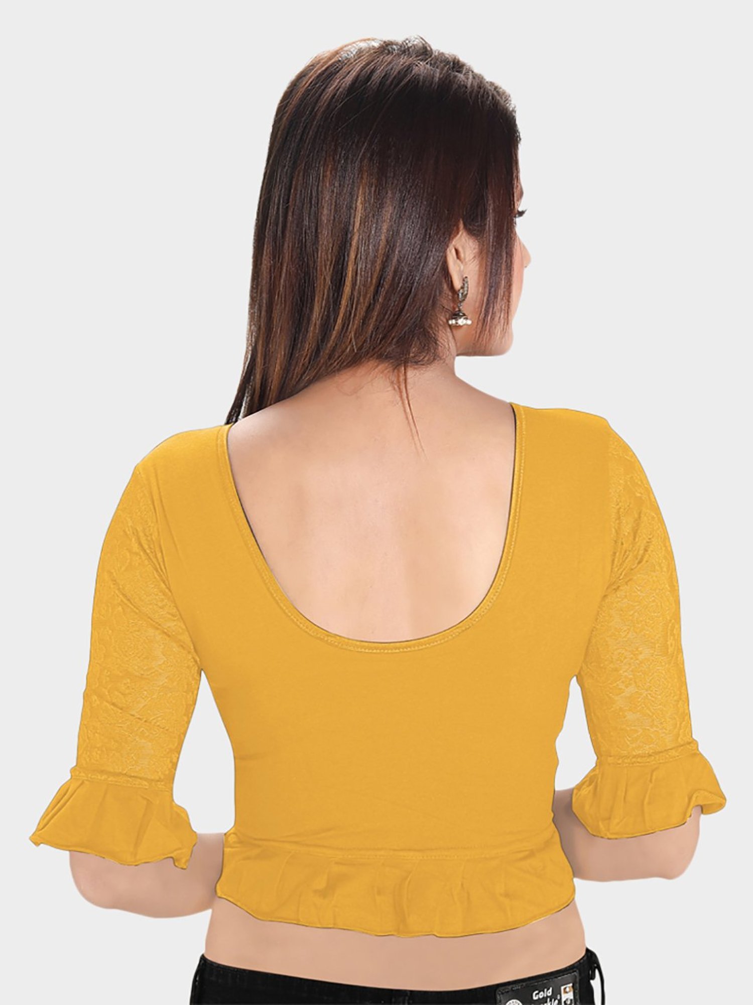 Salwar Studio Red Textured Blouse