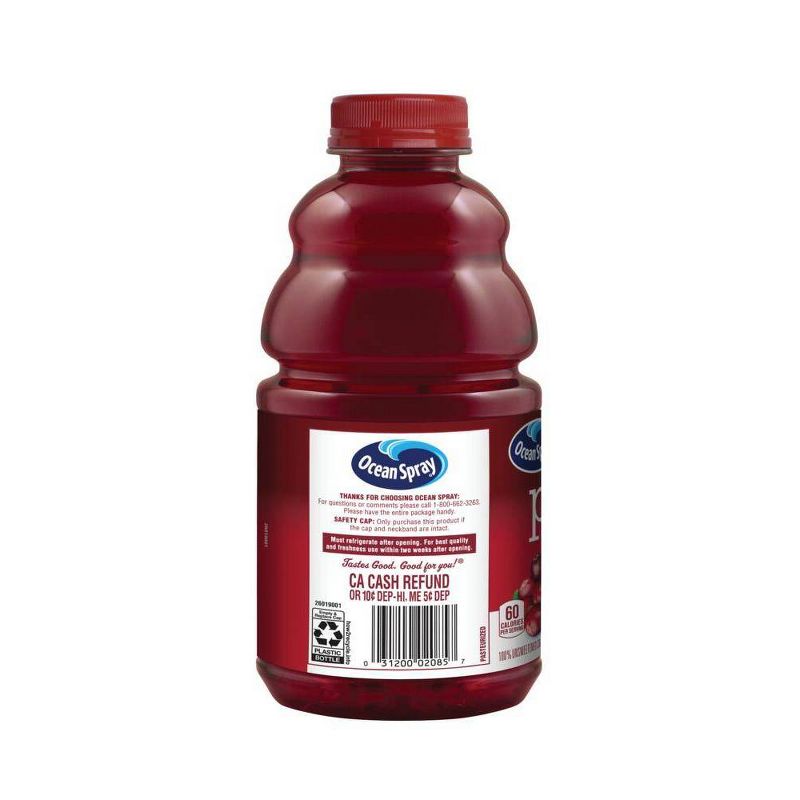 Ocean Spray 100% Pure Cranberry Juice - 32 fl oz Bottle