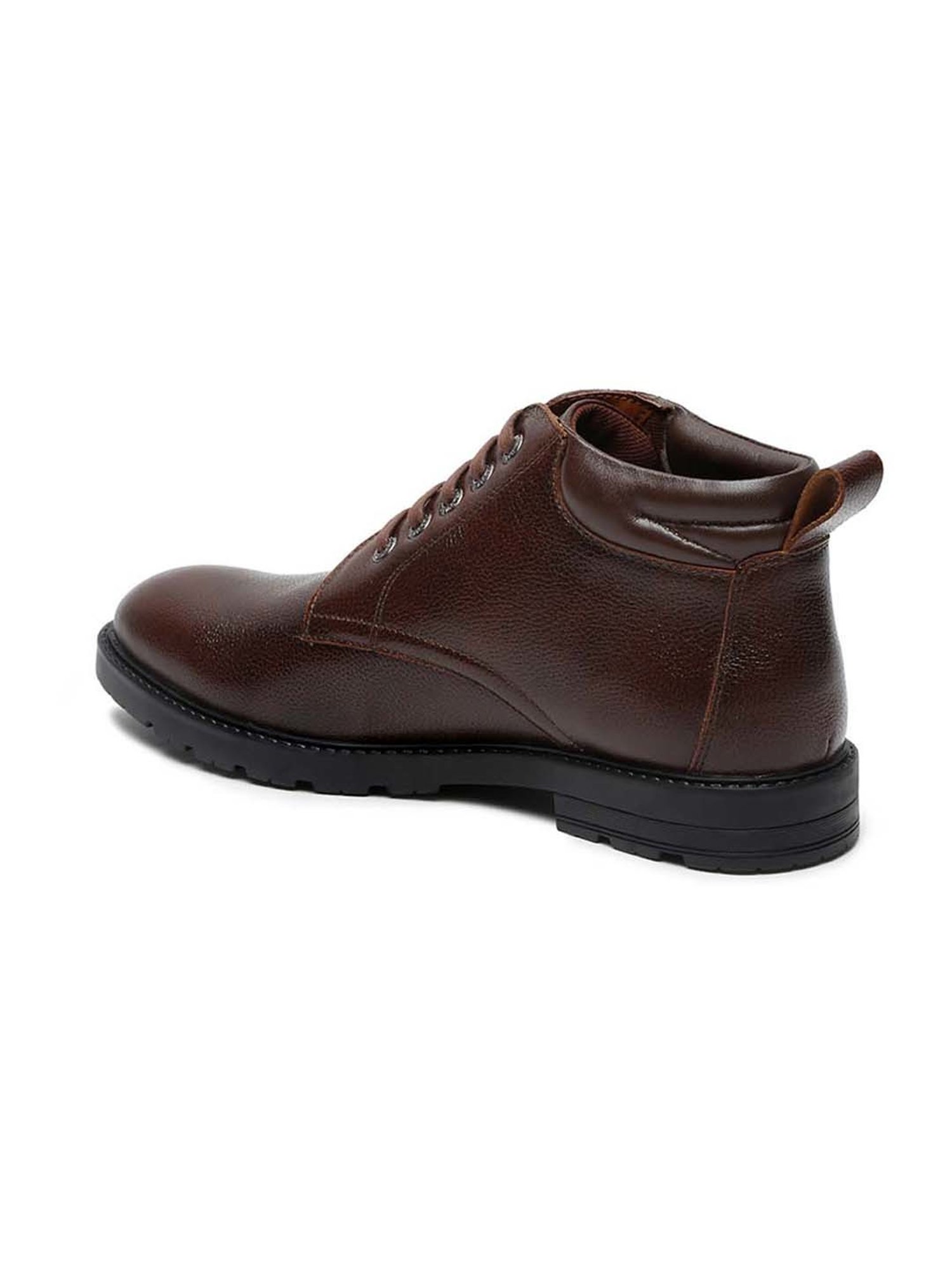 Louis Stitch Men's Brunette Brown Derby Boots