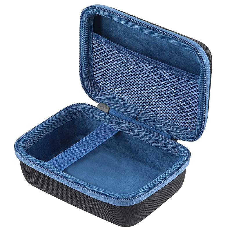 Hard Travel Case for Fujifilm Instax Mini Link Smartphone Printer Black Case + Inside Dark Denim