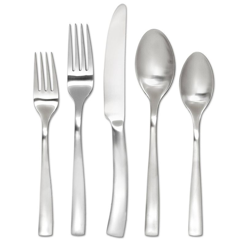 Hampton Signature 20pc Stainless Steel Carolina Satin Silverware Set