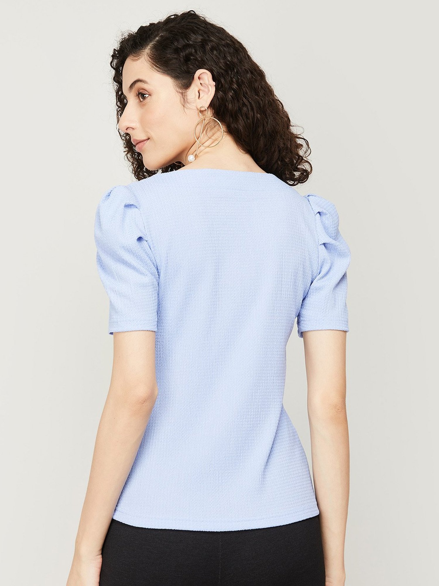 Code by Lifestyle Blue Regular Fit Top