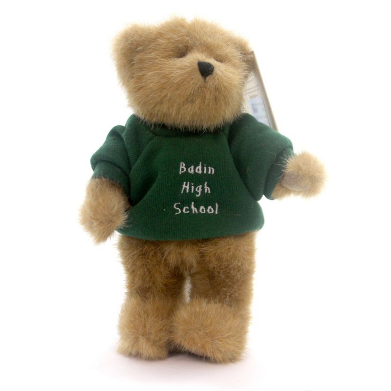 Boyds Bears Plush Badin High School Bear Head Bean Collection  -  Decorative Figurines