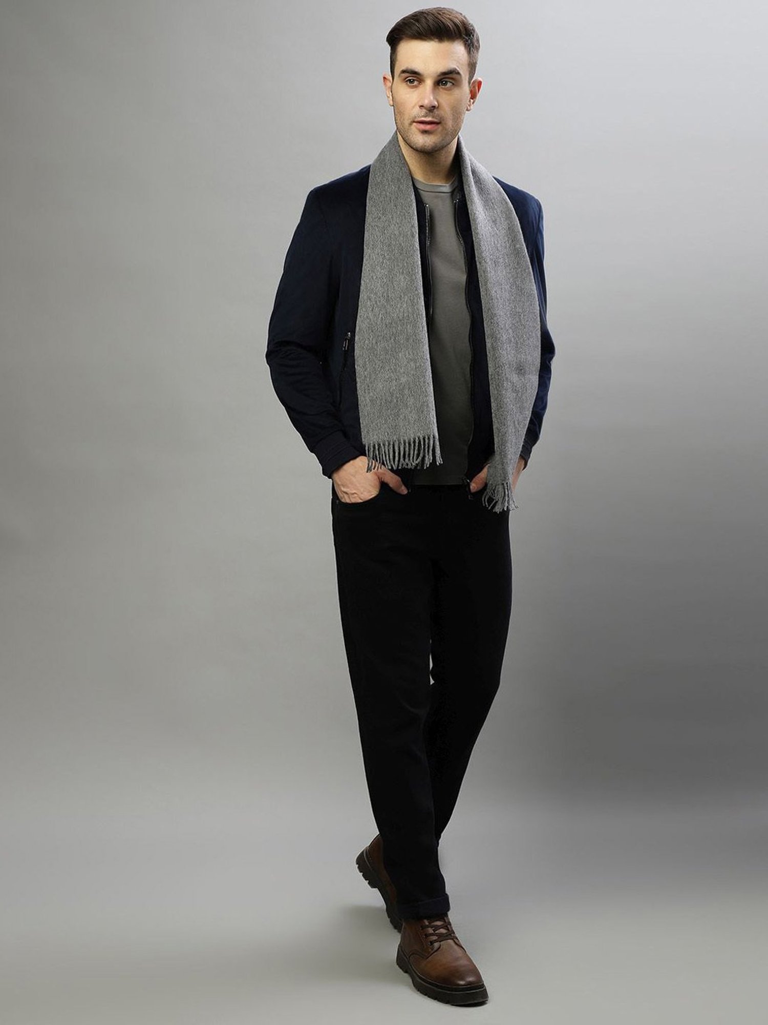 Gant Green Wool Solid Muffler