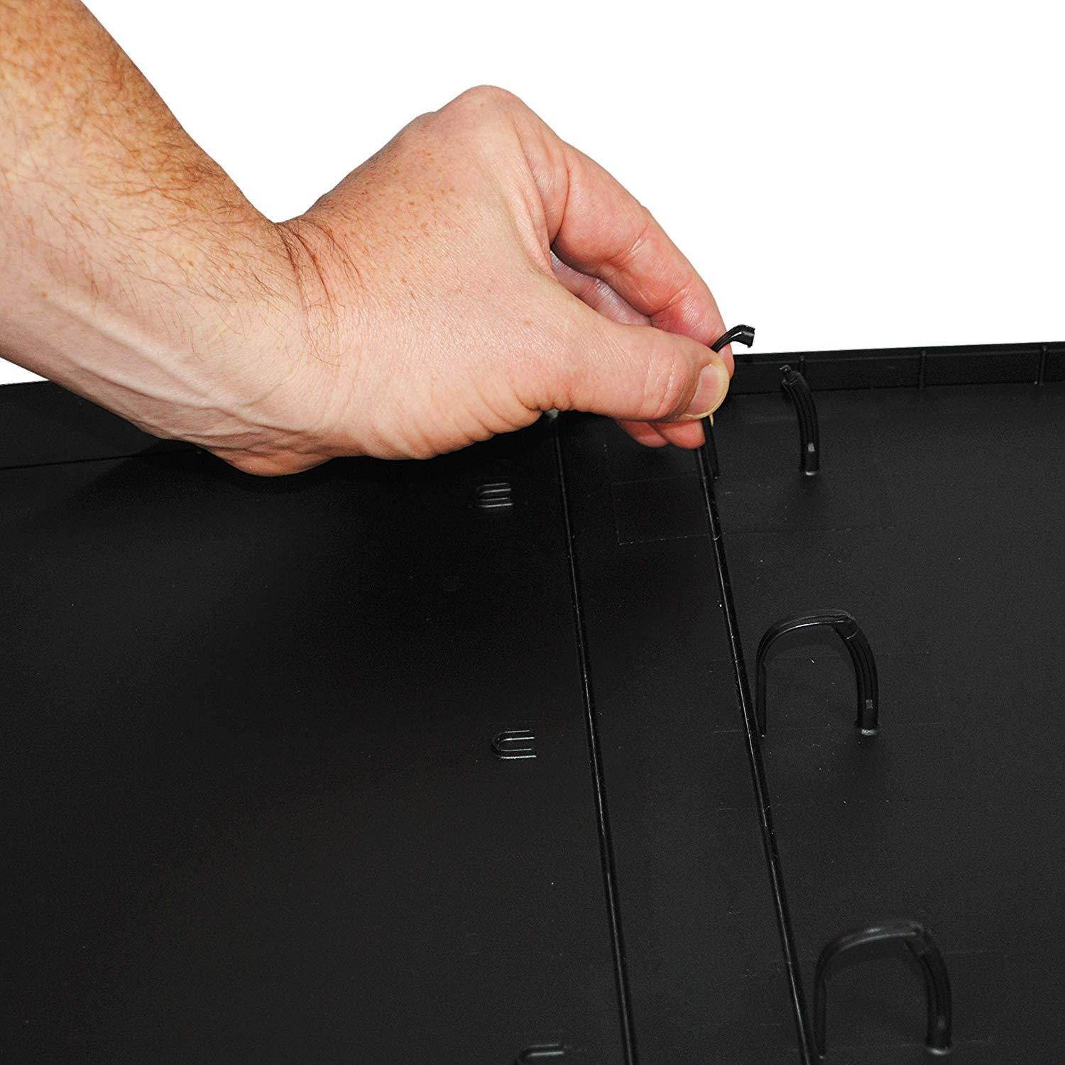 UniKeep 3 Ring Binder - Black - Case View Binder - 1.5 Inch Spine - With Clear Outer Overlay - Box of 15 Binders