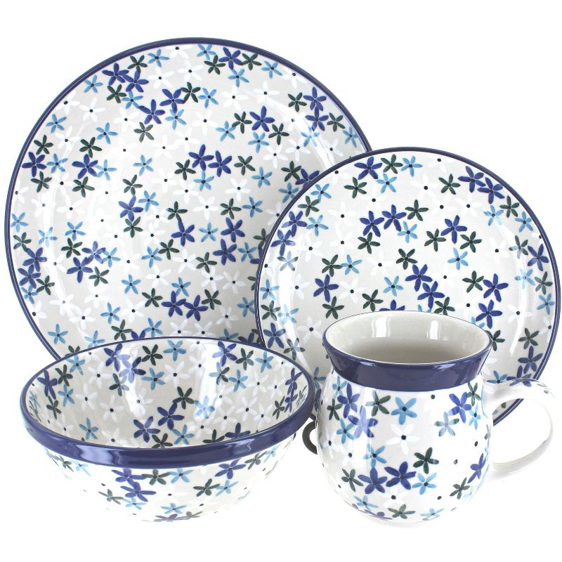 16pc Porcelain Marshall Dinnerware Set White - Elama