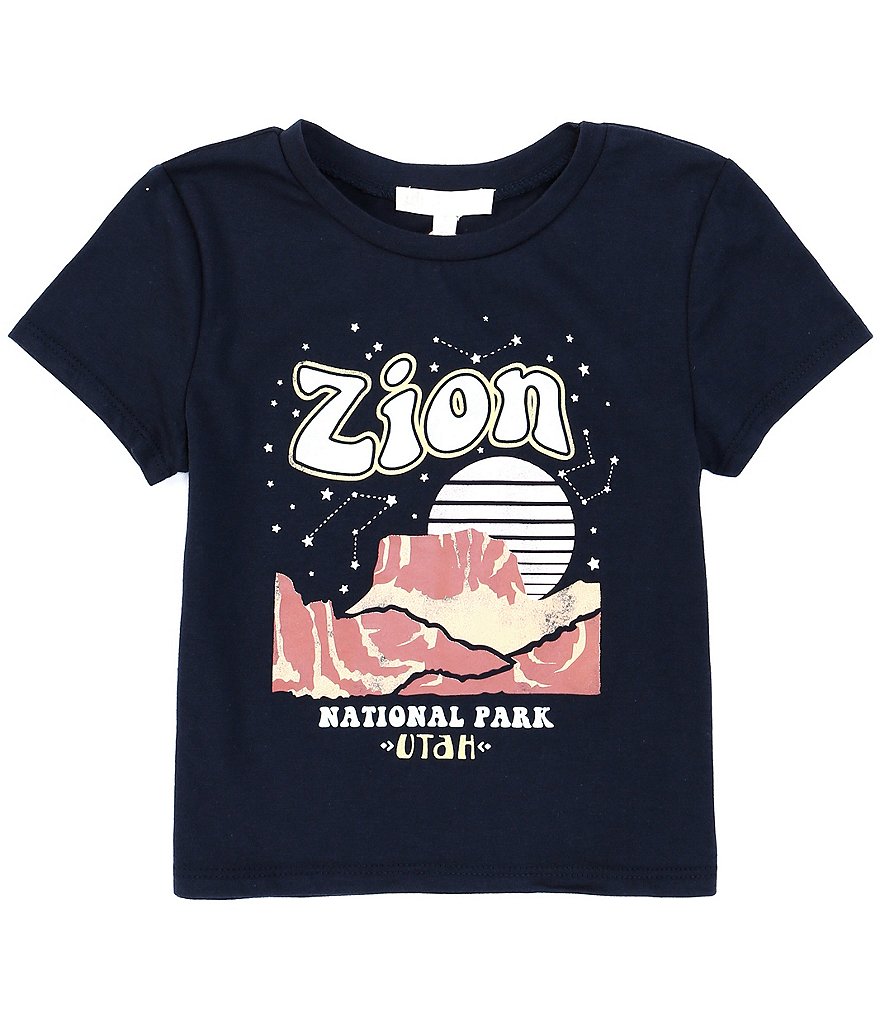 GB Girls Little Girls 2T-6X Knit Zion Park Tee