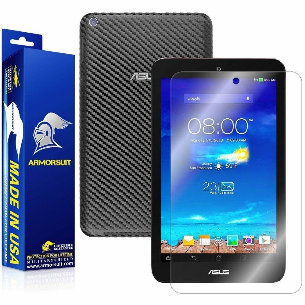 ArmorSuit MilitaryShield ASUS MeMO Pad 8 ME181C Screen Protector + Black Carbon