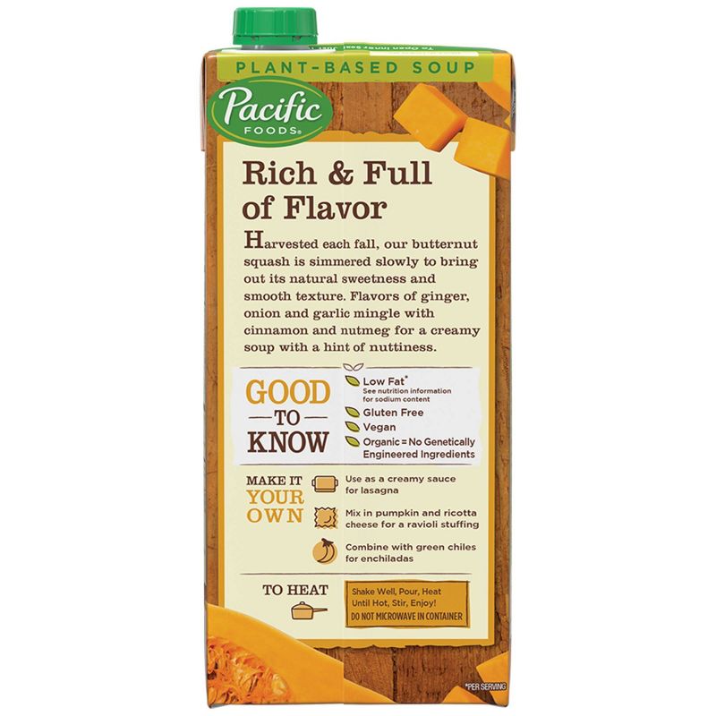 Pacific Foods Organic Creamy Butternut Squash Soup - 32oz