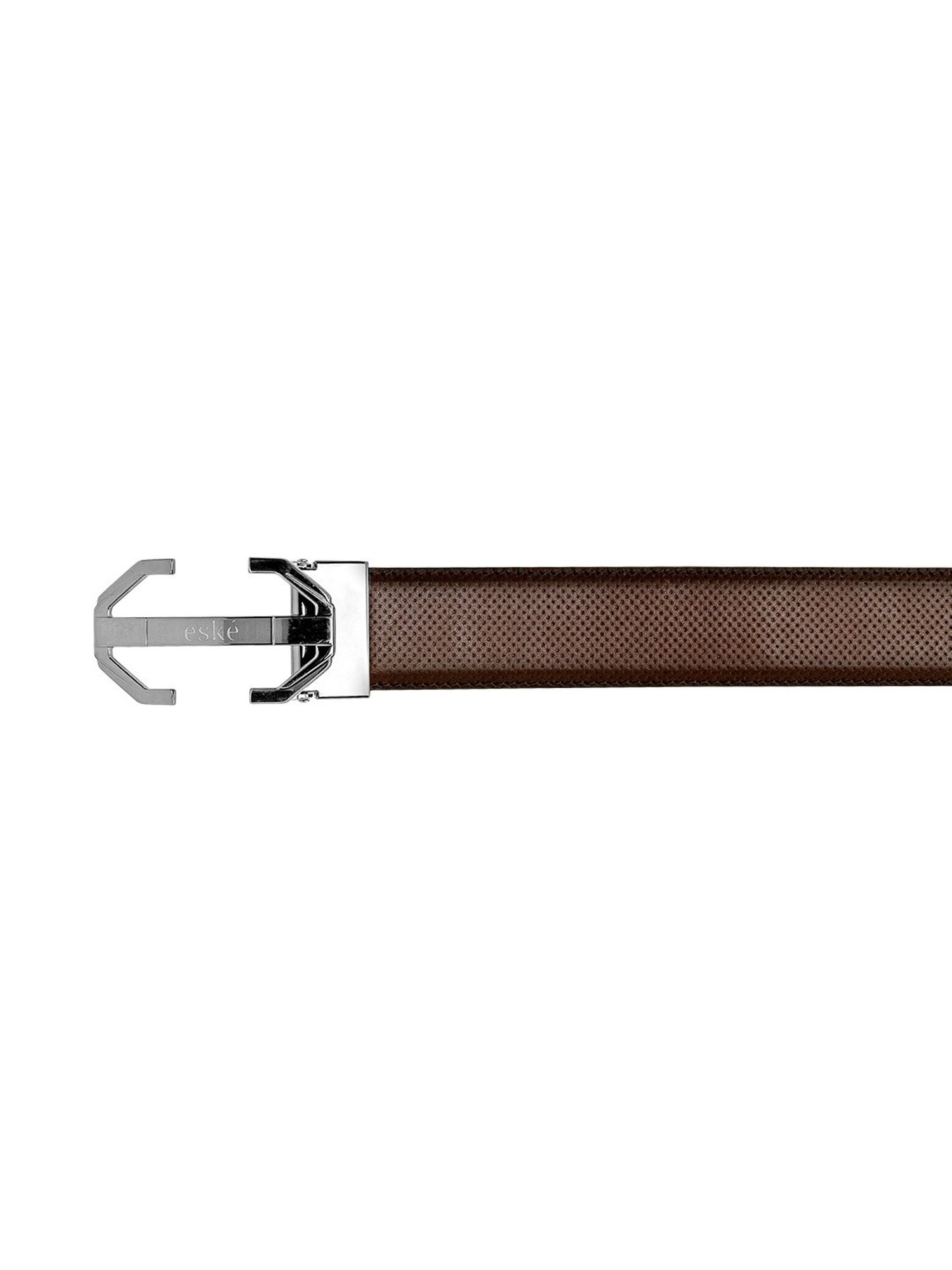Eske Brown Leather Waist Belt for Men