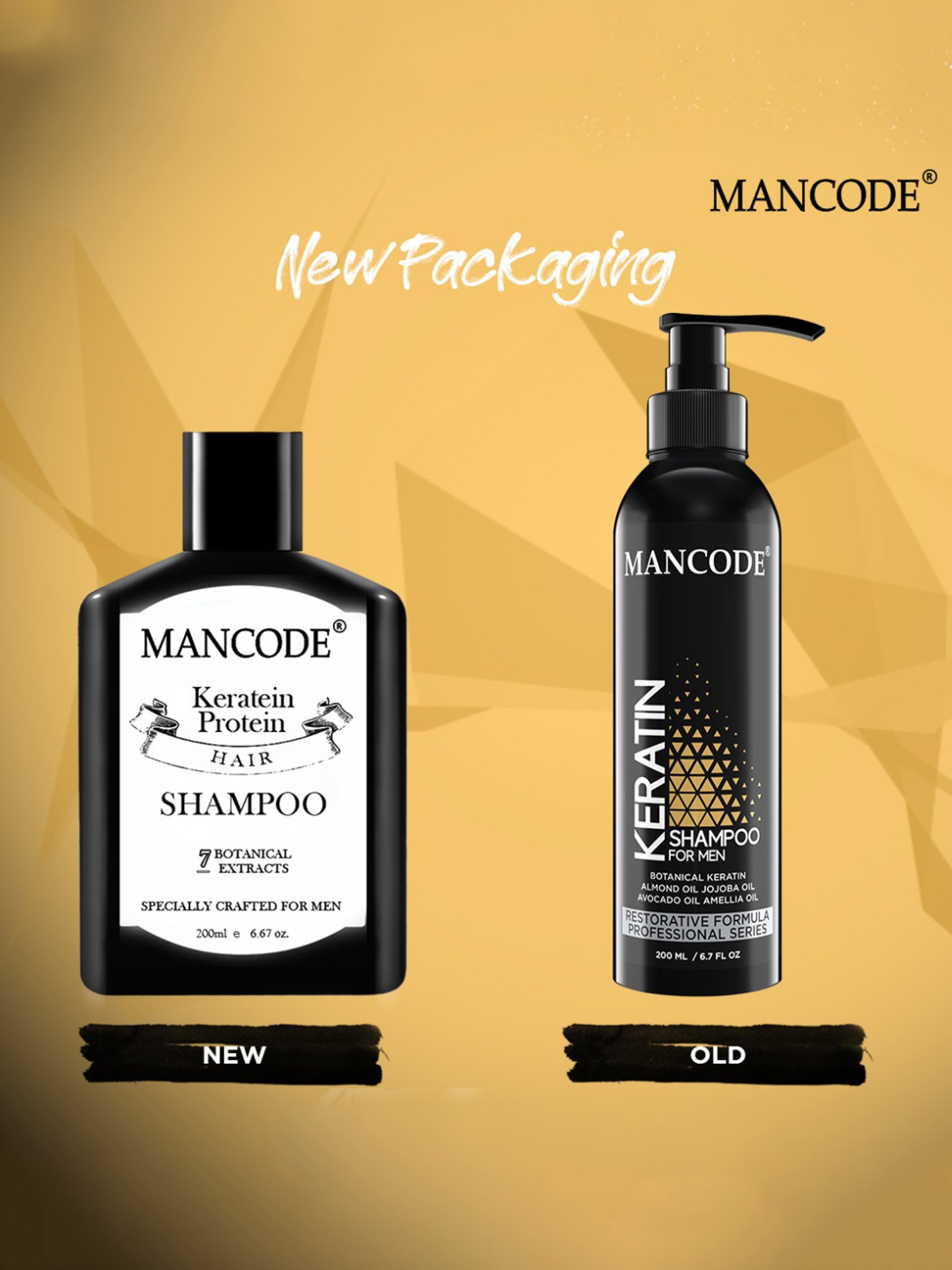 Mancode Keratin Shampoo for Men - 200 ml