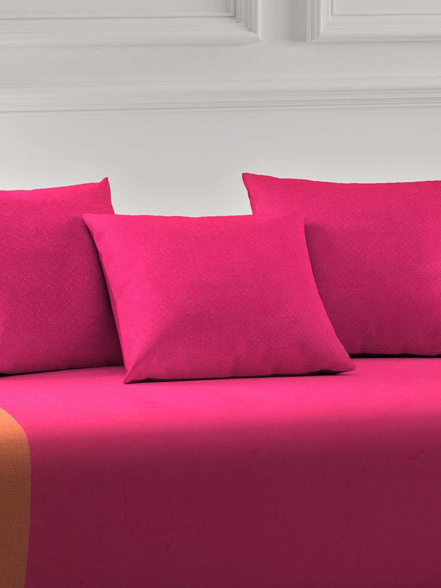 Klotthe Pink & Orange Cotton 210 TC Bath Linen Set