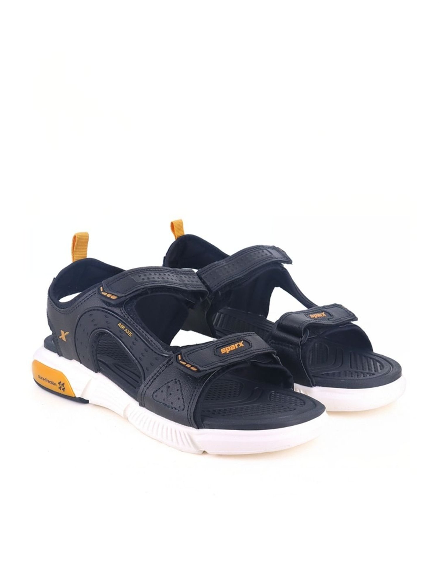 Sparx Men's Black Floater Sandals