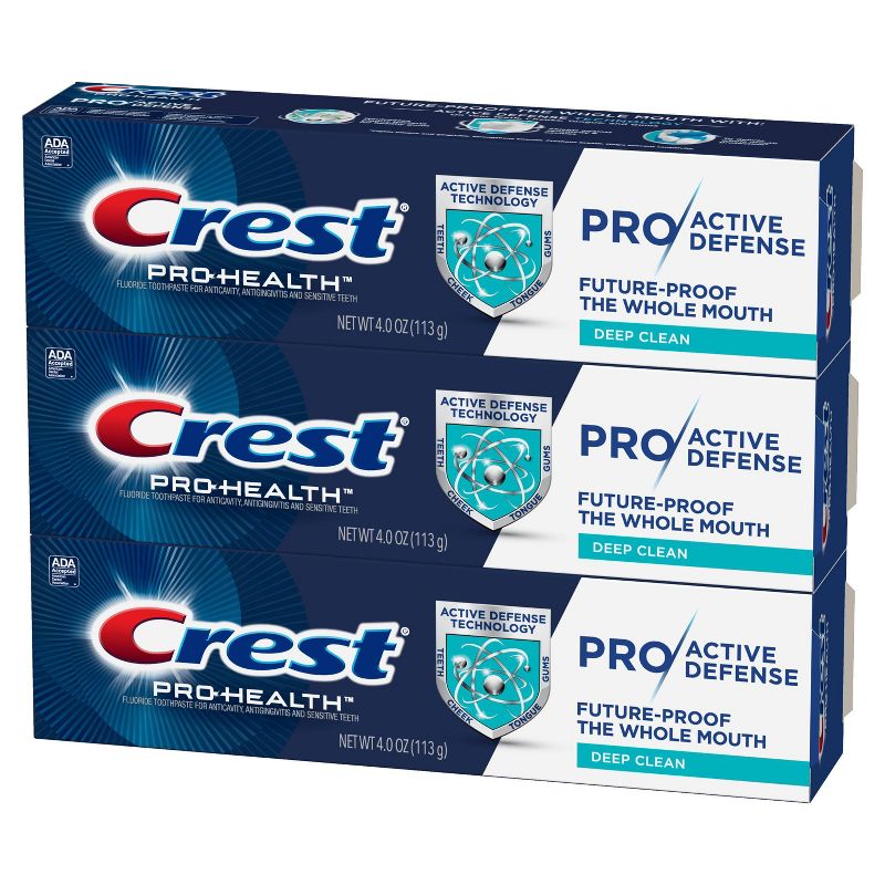 Crest Pro-Health Pro|Active Defense Deep Clean Toothpaste - 3pk/4.0oz