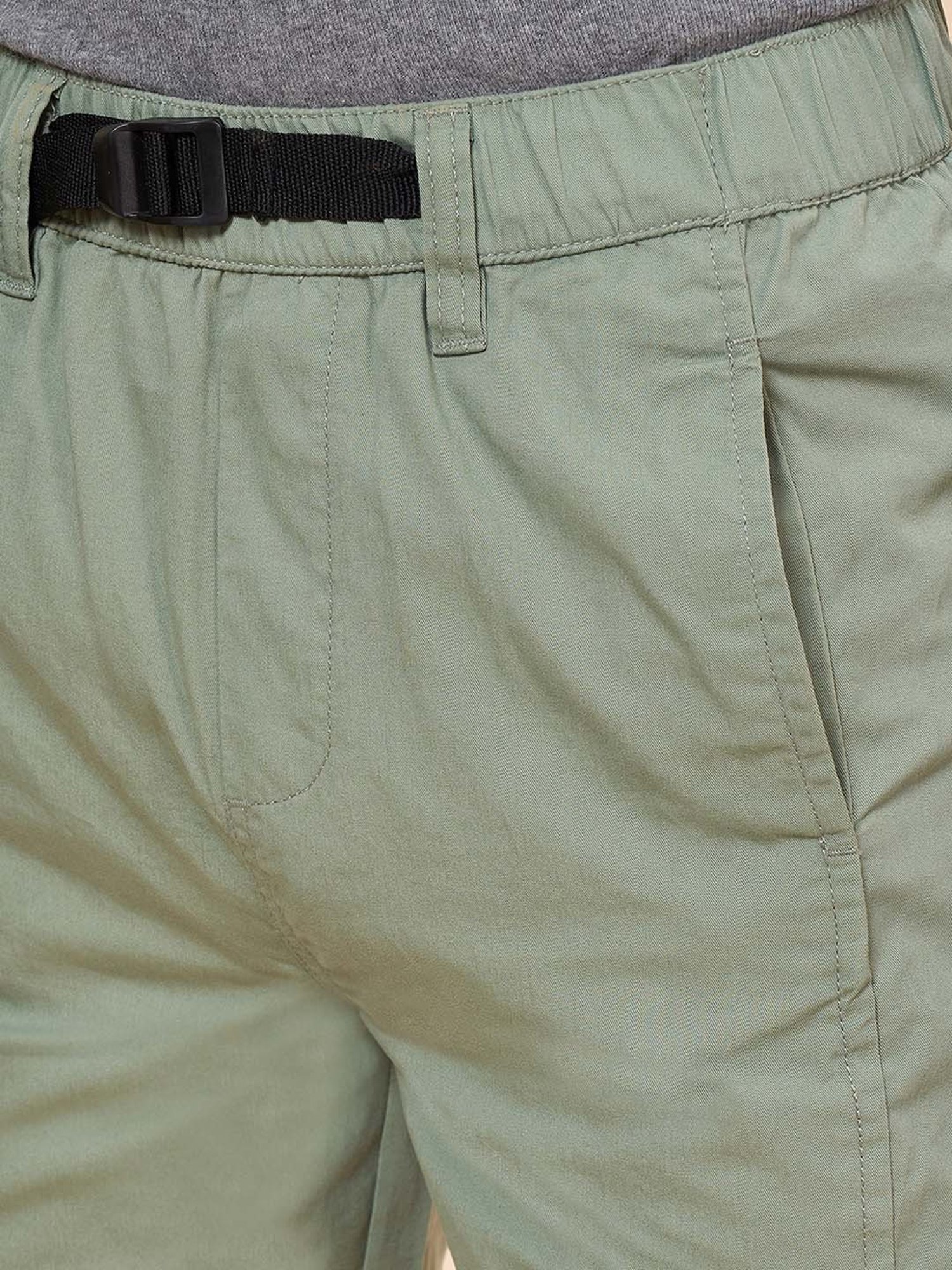 Coolsters by Pantaloons Boys Olive Cotton Regular Fit Shorts