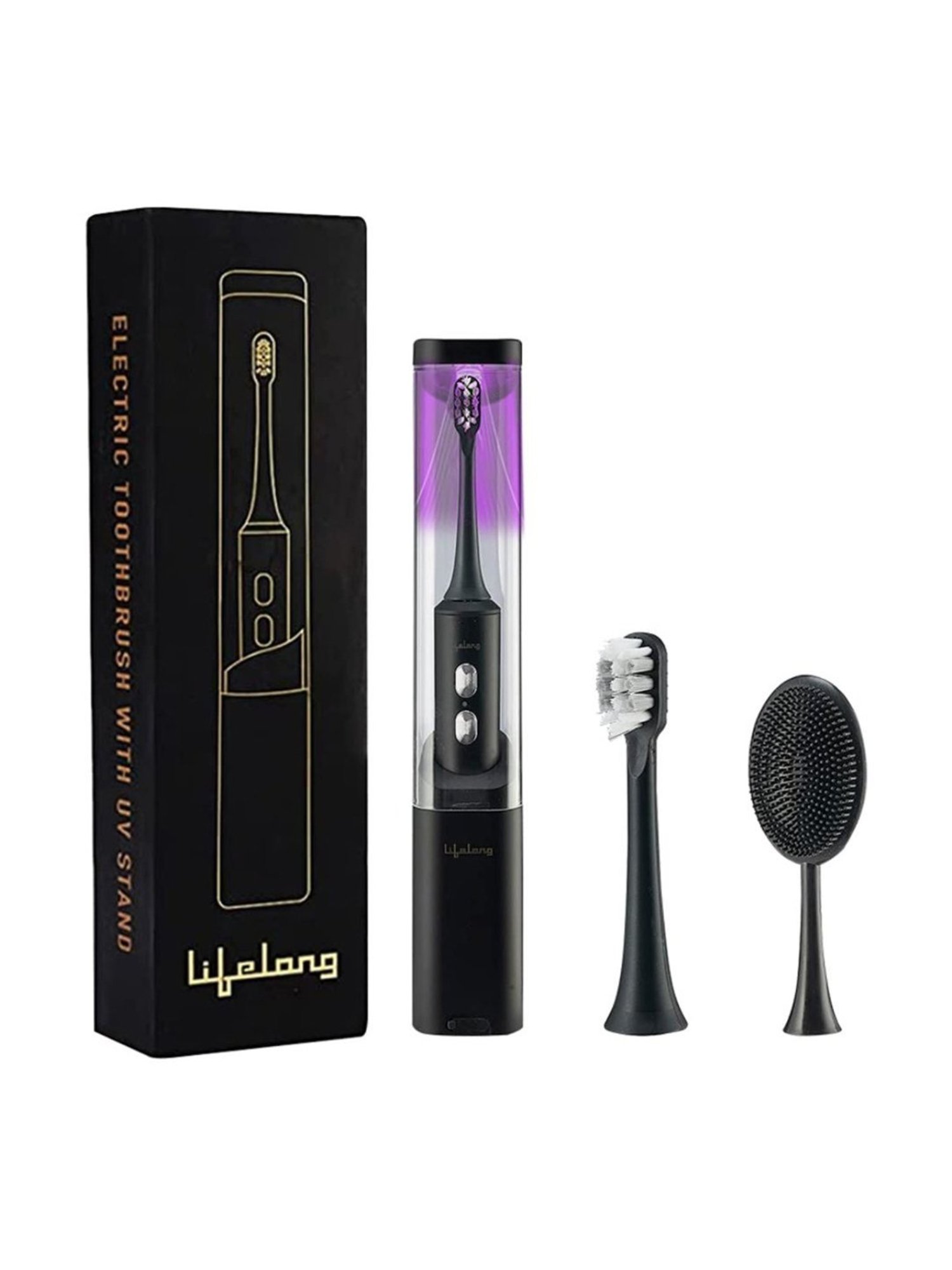 Lifelong LLDC117 Free Clove Dental Care Plan with Electric Toothbrush (Black)