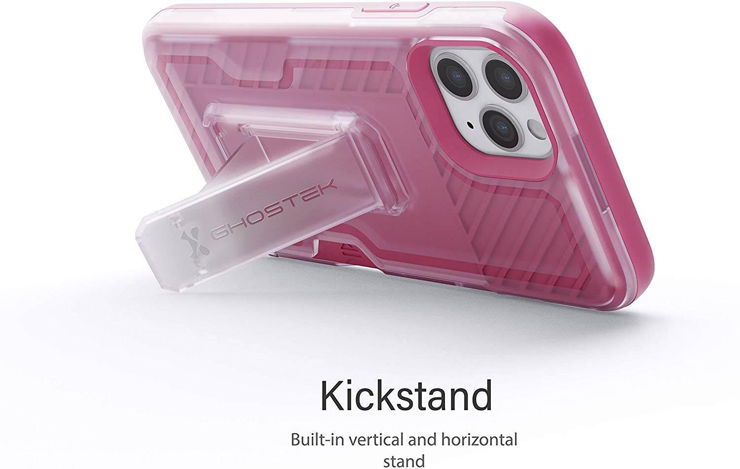 Ghostek Iron Armor Belt Clip iPhone 11 Holster Case with Kickstand and Card Holder Slot Slim Shockproof Design Heavy Duty Protection Wireless Charging Compatible 2019 iPhone 11 (6.1 Inch) - (Blue)