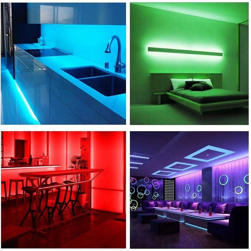 15M Led Strip Lights with 44 Keys Controller Flexible Color Changing RGB Light Strips for Party DIY Decoration EU Plug