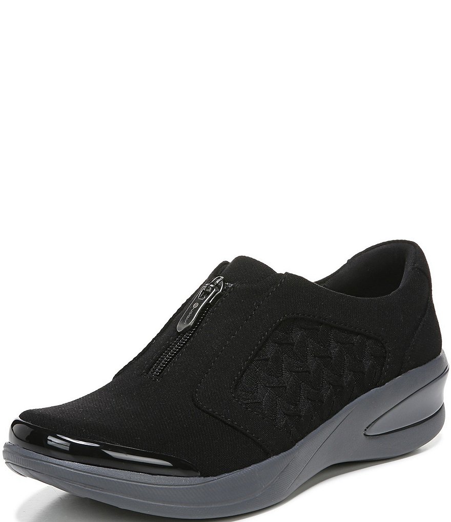 Bzees Florence Center Front Zip Slip-On Washable Sneakers