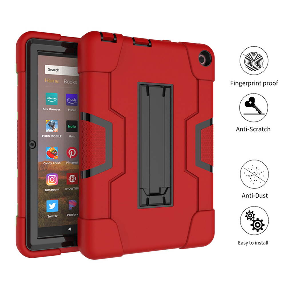 Mignova for Amazon Fire HD 8 2020 Case, Fire HD 8 Plus Case Heavy Duty Drop-Proof Shock-Proof Rugged Hybrid Case with Kickstand for Amazon Fire HD 8 2020 / Fire HD 8 Plus Tablet 10th Gen 2020