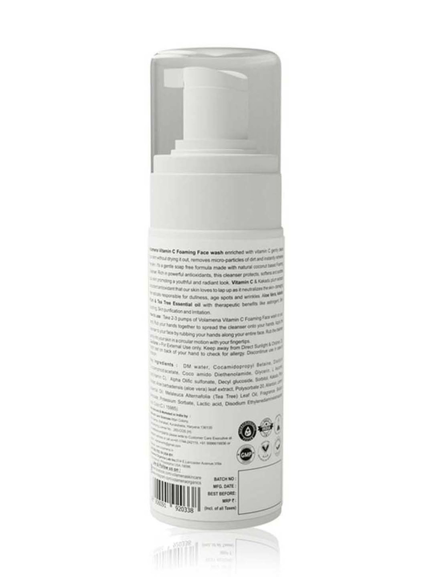 Volamena Vitamin C Lighten & Brighten Foaming Face Wash - 150 ml