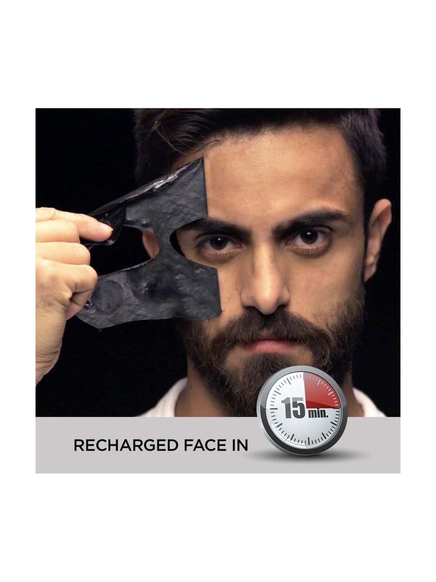 The Man Company Charcoal Face Sheet Mask (Pack of 3)