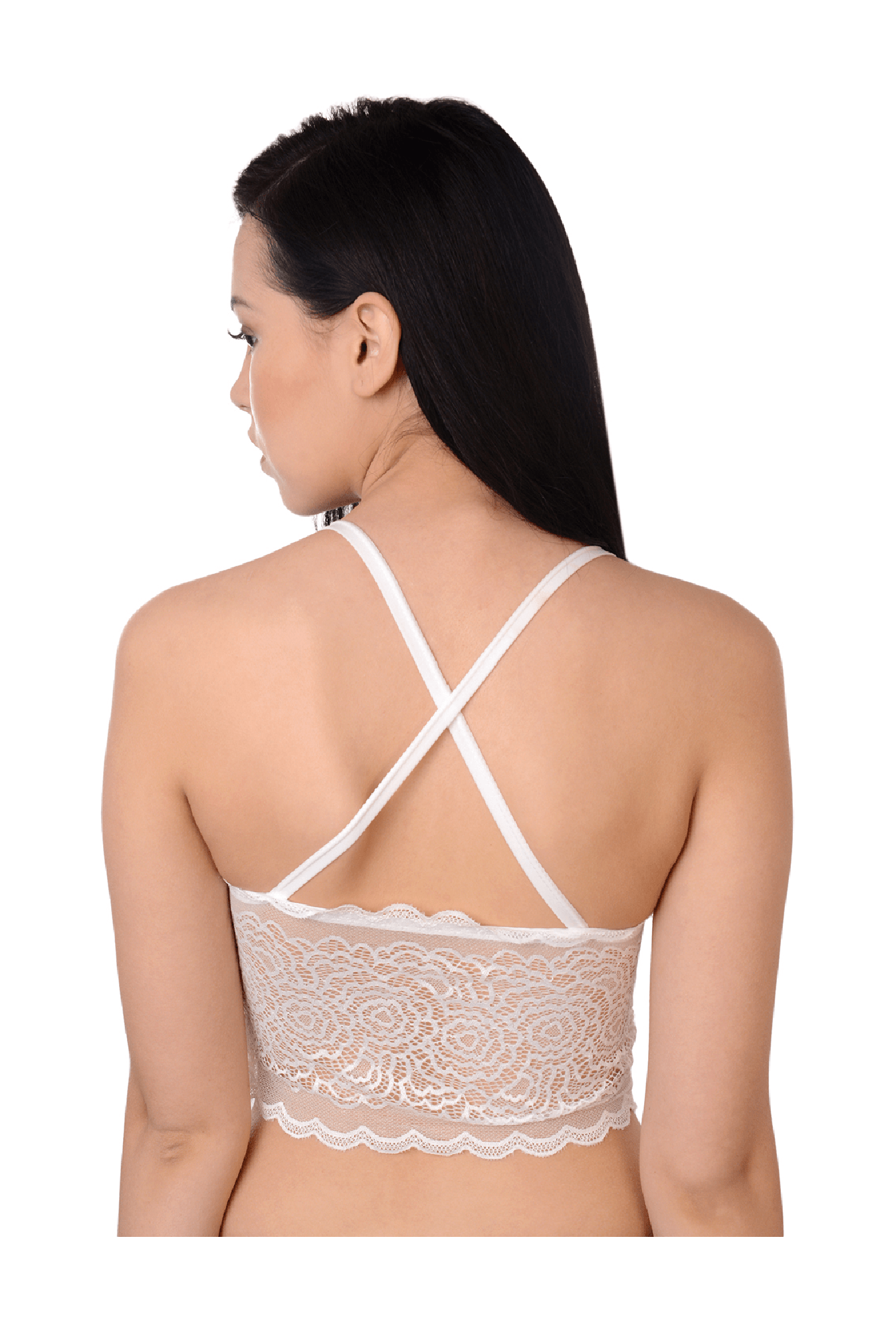 Da Intimo White Padded Non-Wired Bralette
