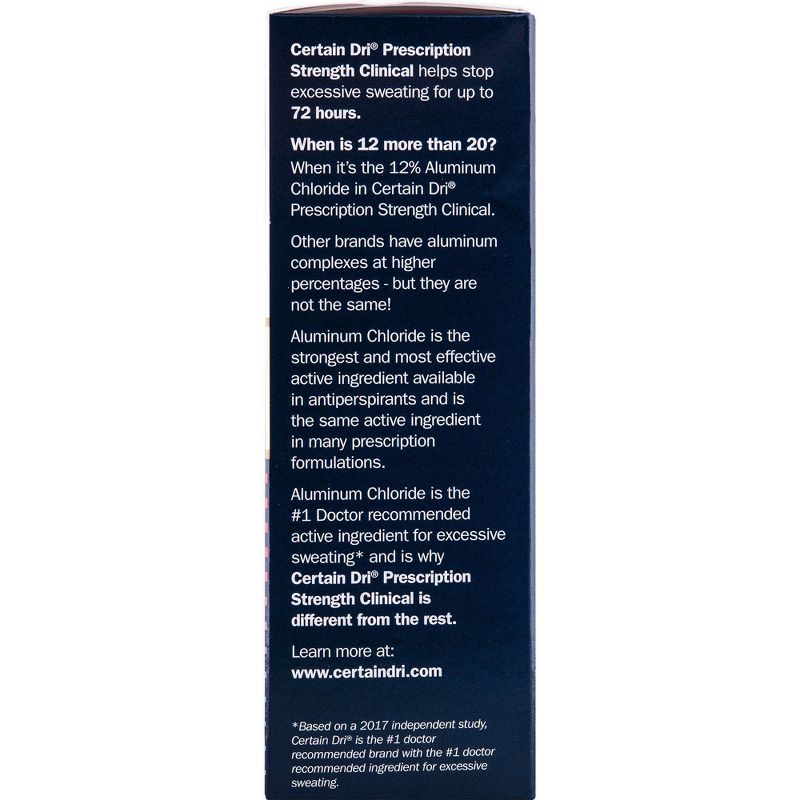 Certain Dri Prescription Strength Clinical Roll-On Antiperspirant - 3.6oz/3pk