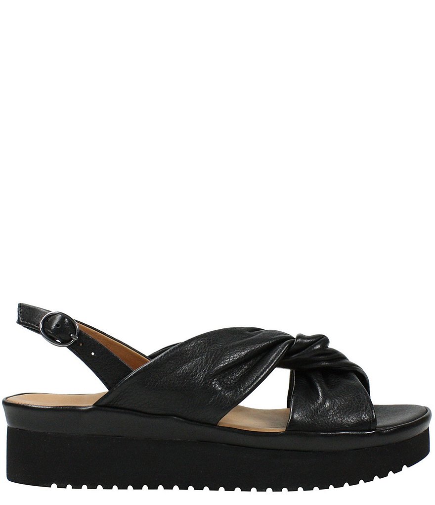 L'Amour Des Pieds Amiens Leather Twist Knot Sandals