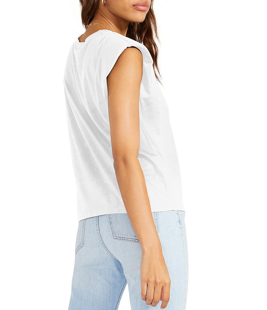 BB Dakota by Steve Madden Just Add Boardroom Padded Shoulder Tank