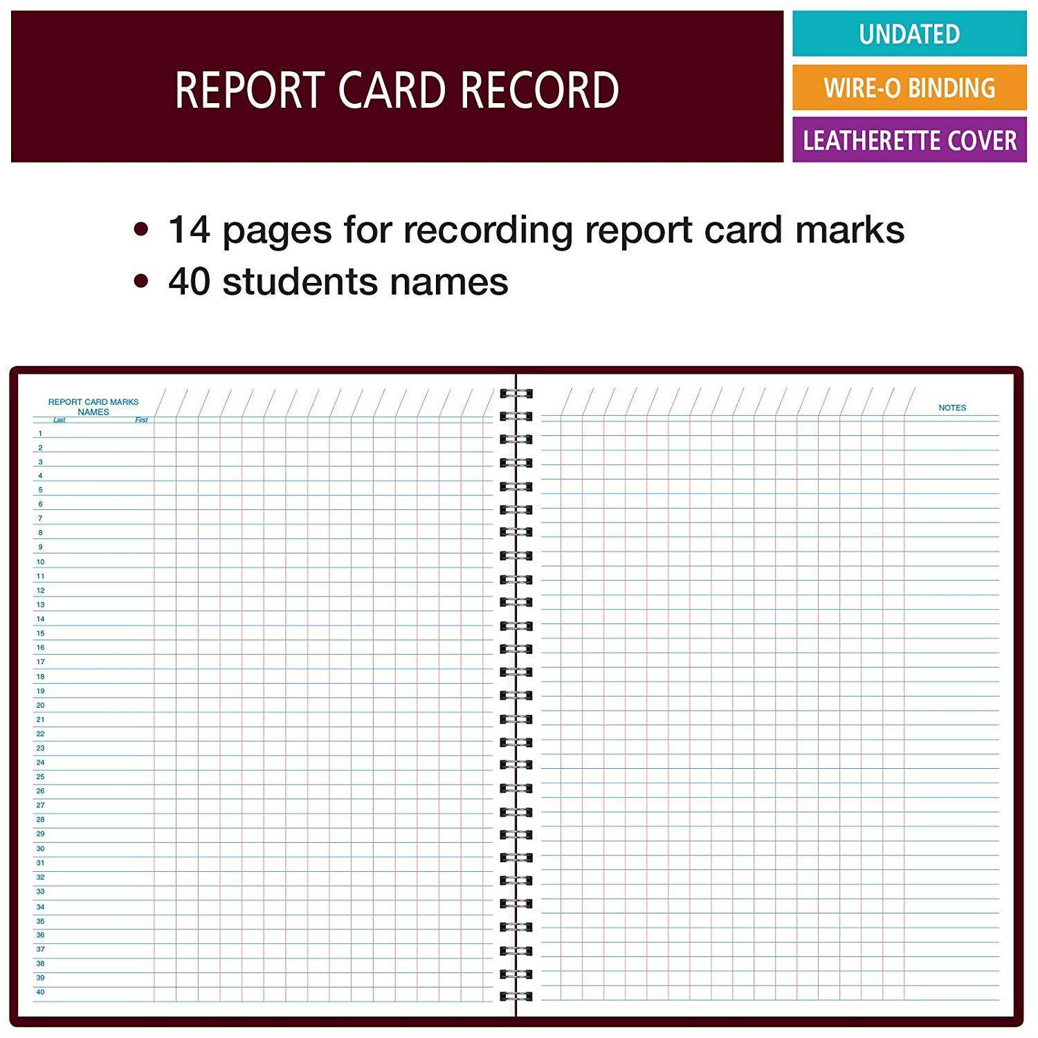 Class Record Book Unstructured.set it up to record grades your way! 40 student names (Excello)